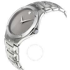 Movado Riveli Mens Watch Silver-Tone