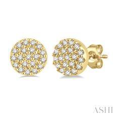10k .10ct-Diamond Petite Earrings