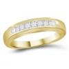10K 0.25ct Diamond Channel-Set Wedding-Band