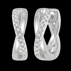 10K 0.10ct Diamond Earrings