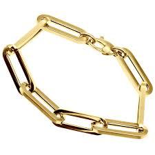 10K 5.5mm 8" Paperclip Bracelet