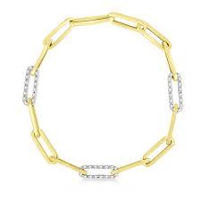 10K 5.5mm 8" Paperclip Bracelet