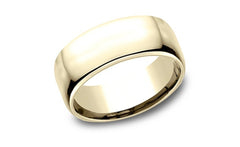 14K-6MM Light Comfort-Fit Wedding-Band Size-9
