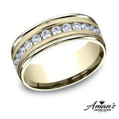 14K 1.00ct Diamond Channel-Set Wedding-Band