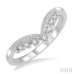14K 0.10CT DIAMOND CHEVRON RING
