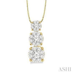 10K  .15ct Diamond Charm  Pendant